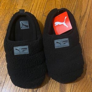 Puma Black Cozy Slippers